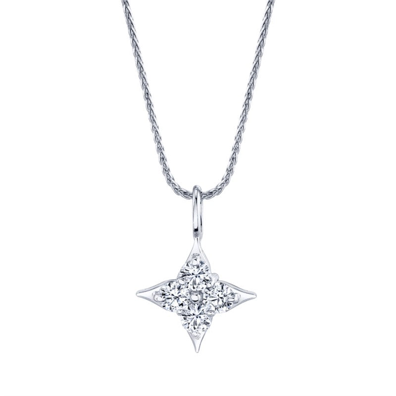 Diamond Pendant - White Gold