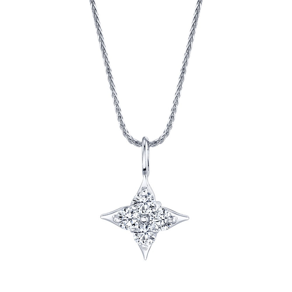 Diamond Pendant - Sterling Silver